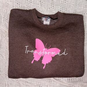 Thrifted Jerzees sweatshirt with custom design!